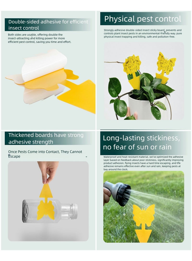 40PCS Safe & Non-Toxic Insect Sticky Traps, Physical Trapping for Flying Pests, Suitable for Indoor & Outdoor Use, Essential for Home, Gardening and Travel, Reduces Insect Infestation and Protects Your Health - Image 5